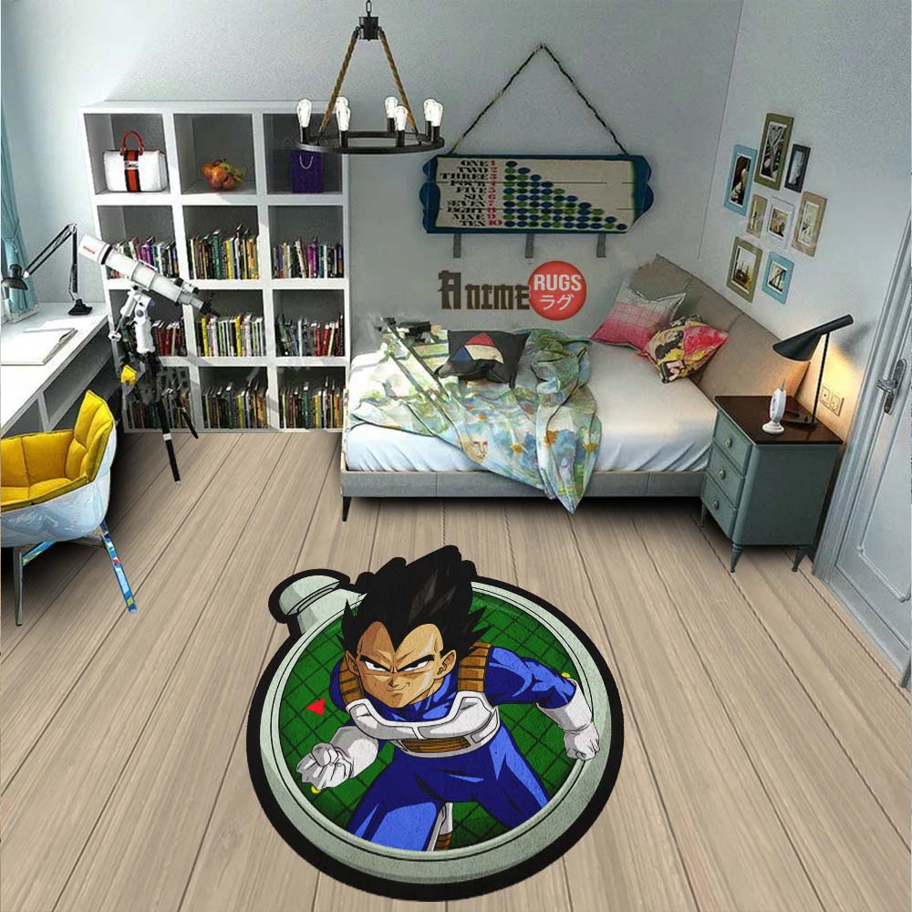 Vegeta Shaped Rug Custom Dragon Ball Anime Room Decor-Animerugs