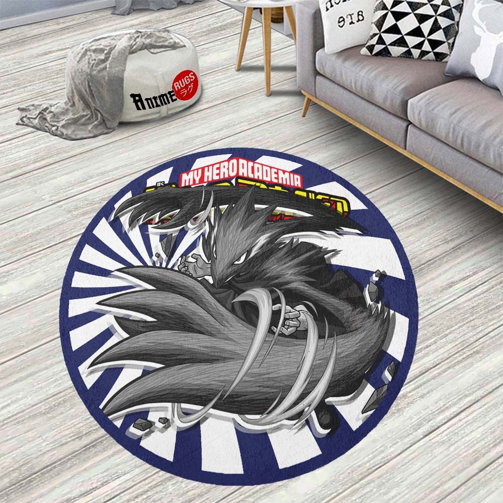 Fumikage Tokoyami Round Rug Custom My Hero Academia Anime Circle Carpet-Animerugs