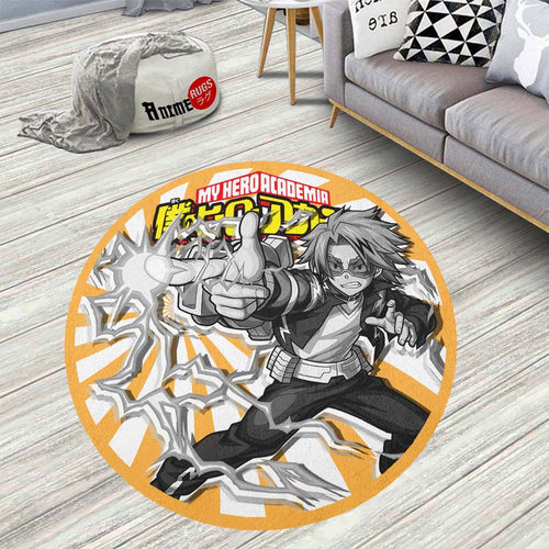 Denki Kaminari Round Rug Custom My Hero Academia Anime Circle Carpet-Animerugs