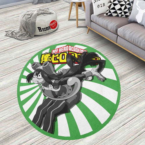 Asui Tsuyu Round Rug Custom My Hero Academia Anime Circle Carpet-Animerugs