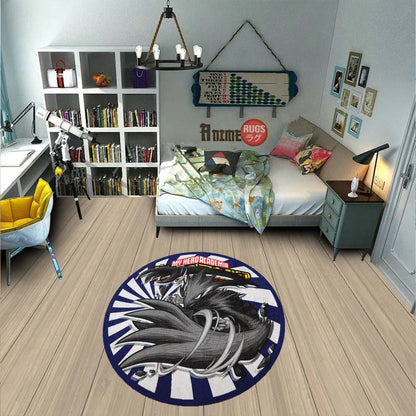 Fumikage Tokoyami Round Rug Custom My Hero Academia Anime Circle Carpet-Animerugs