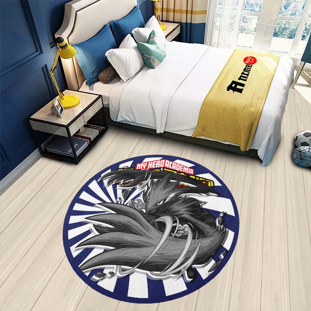 Fumikage Tokoyami Round Rug Custom My Hero Academia Anime Circle Carpet-Animerugs