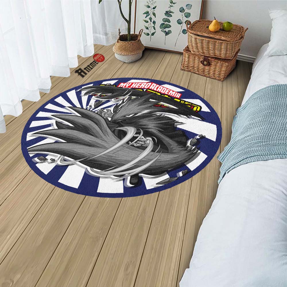 Fumikage Tokoyami Round Rug Custom My Hero Academia Anime Circle Carpet-Animerugs