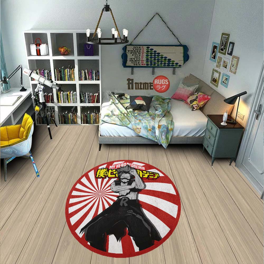 Eijiro Kirishima Round Rug Custom My Hero Academia Anime Circle Carpet-Animerugs