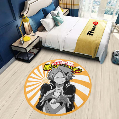 Kaminari Denki Round Rug Custom My Hero Academia Anime Circle Carpet-Animerugs