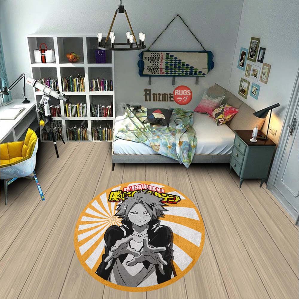 Kaminari Denki Round Rug Custom My Hero Academia Anime Circle Carpet-Animerugs