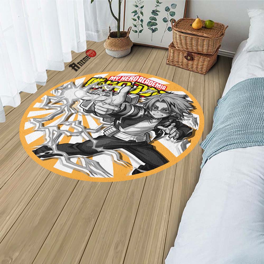 Denki Kaminari Round Rug Custom My Hero Academia Anime Circle Carpet-Animerugs