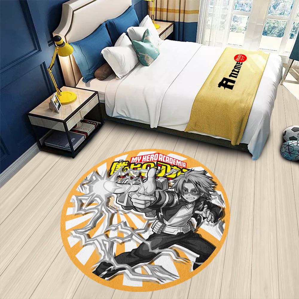 Denki Kaminari Round Rug Custom My Hero Academia Anime Circle Carpet-Animerugs