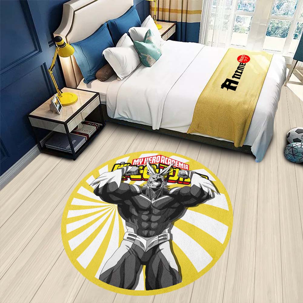 All Might Round Rug Custom My Hero Academia Anime Circle Carpet-Animerugs
