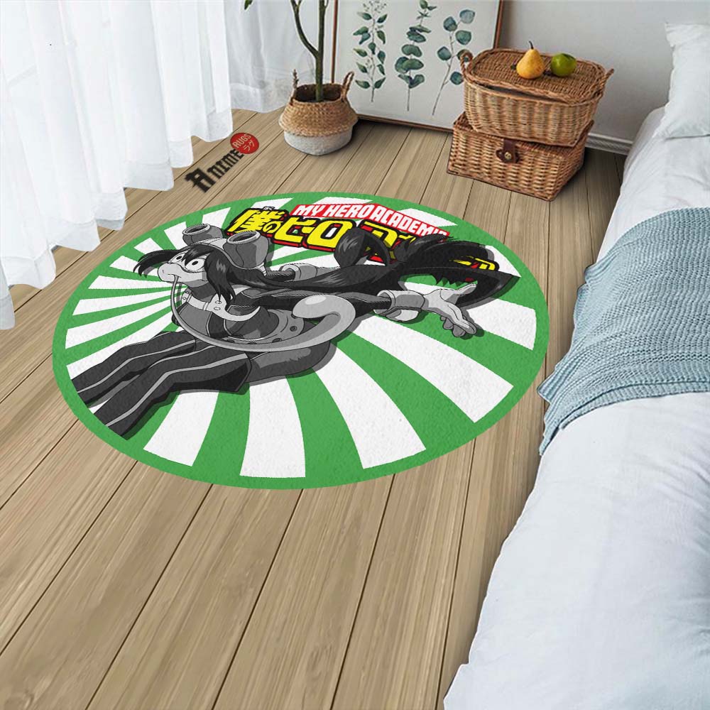 Asui Tsuyu Round Rug Custom My Hero Academia Anime Circle Carpet-Animerugs