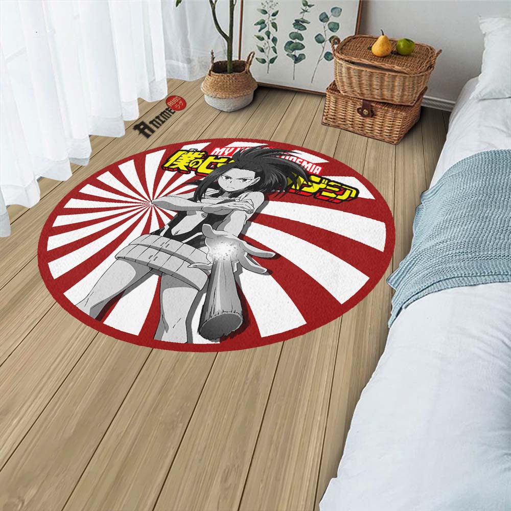 Momo Yaoyorozu Round Rug Custom My Hero Academia Anime Circle Carpet-Animerugs