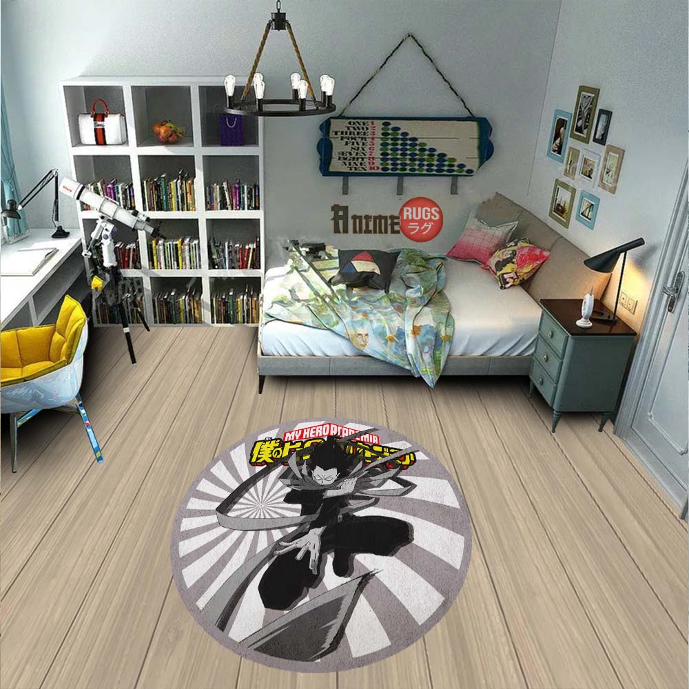 Shouta Aizawa Round Rug Custom My Hero Academia Anime Circle Carpet-Animerugs