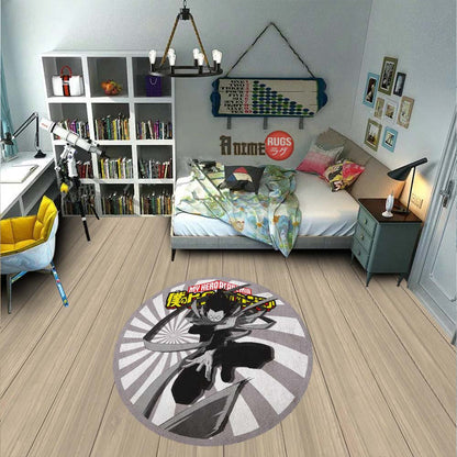 Shouta Aizawa Round Rug Custom My Hero Academia Anime Circle Carpet-Animerugs