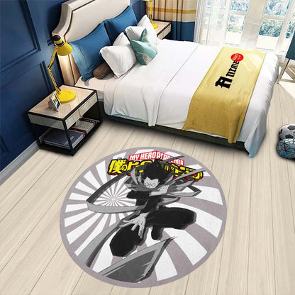Shouta Aizawa Round Rug Custom My Hero Academia Anime Circle Carpet-Animerugs