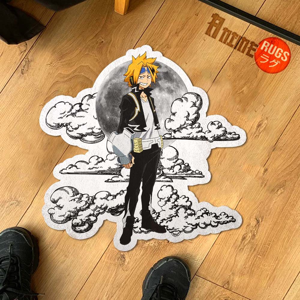 Denki Kaminari Shaped Rug Custom Moon Clouds My Hero Academia Anime Room Decor-Animerugs