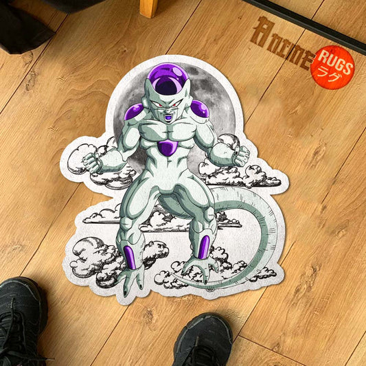 Frieza Shaped Rug Custom Moon Clouds Dragon Ball Anime Room Decor-Animerugs