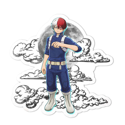 Shoto Todoroki Shaped Rug Custom Moon Clouds My Hero Academia Anime Room Decor-Animerugs