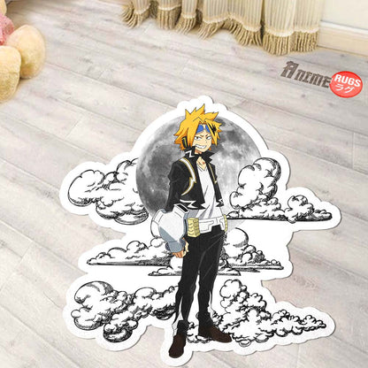 Denki Kaminari Shaped Rug Custom Moon Clouds My Hero Academia Anime Room Decor-Animerugs