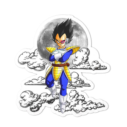 Vegeta Shaped Rug Custom Moon Clouds Dragon Ball Anime Room Decor-Animerugs
