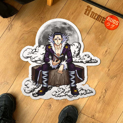 Chrollo Lucilfer Shaped Rug Custom Moon Clouds Hunter x Hunter Anime Room Decor-Animerugs
