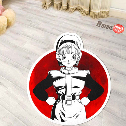 Bulma Shaped Rug Custom Dragon Ball Anime Room Decor-Animerugs