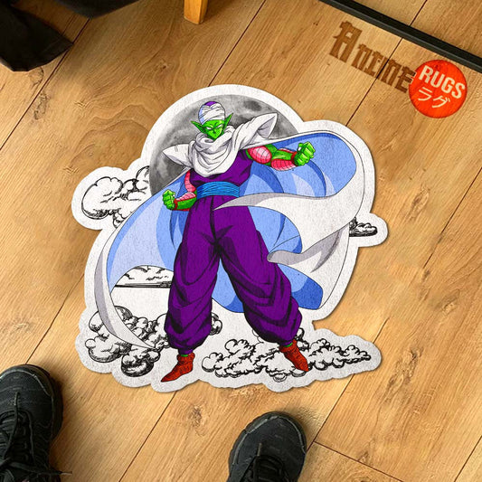 Piccolo Shaped Rug Custom Moon Clouds Dragon Ball Anime Room Decor-Animerugs
