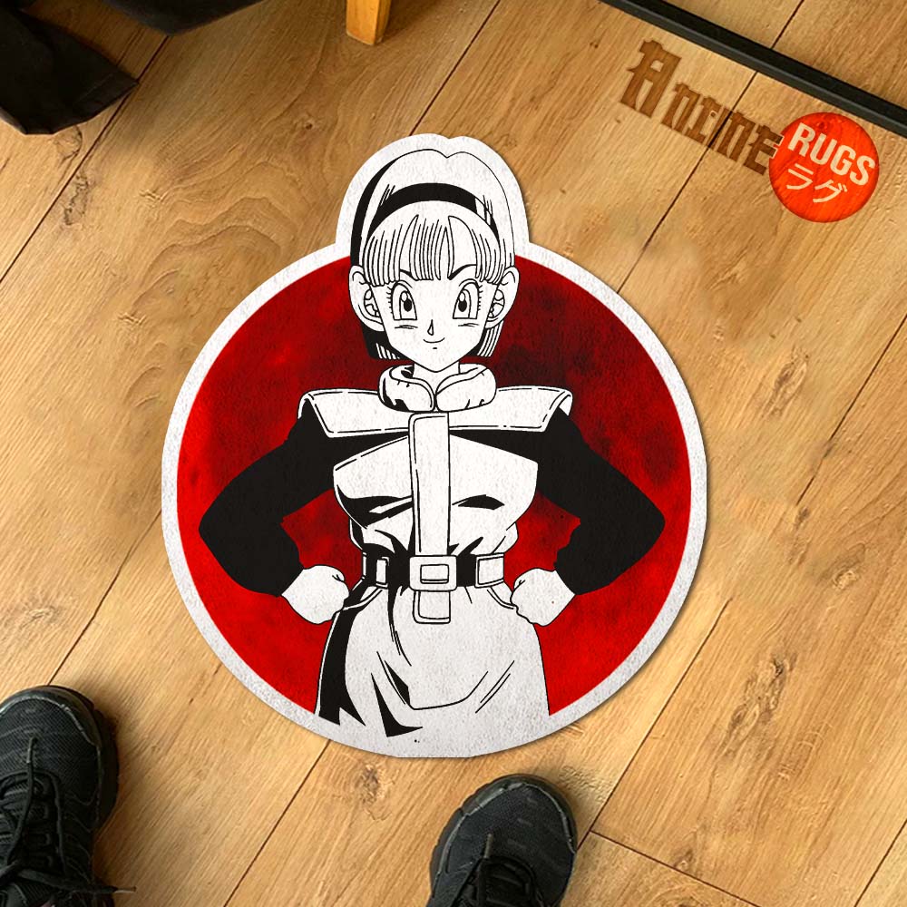 Bulma Shaped Rug Custom Dragon Ball Anime Room Decor-Animerugs