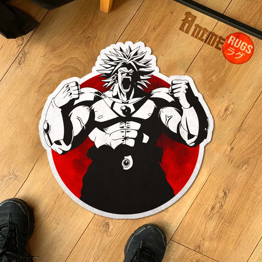 Broly Shaped Rug Custom Dragon Ball Anime Room Decor-Animerugs