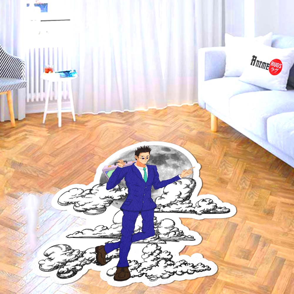 Leorio Paradinight Shaped Rug Custom Moon Clouds Hunter x Hunter Anime Room Decor-Animerugs