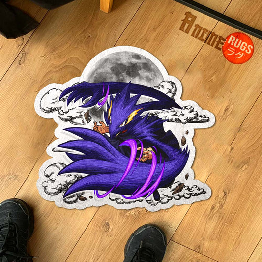 Fumikage Tokoyami Shaped Rug Custom Moon Clouds My Hero Academia Anime Room Decor-Animerugs