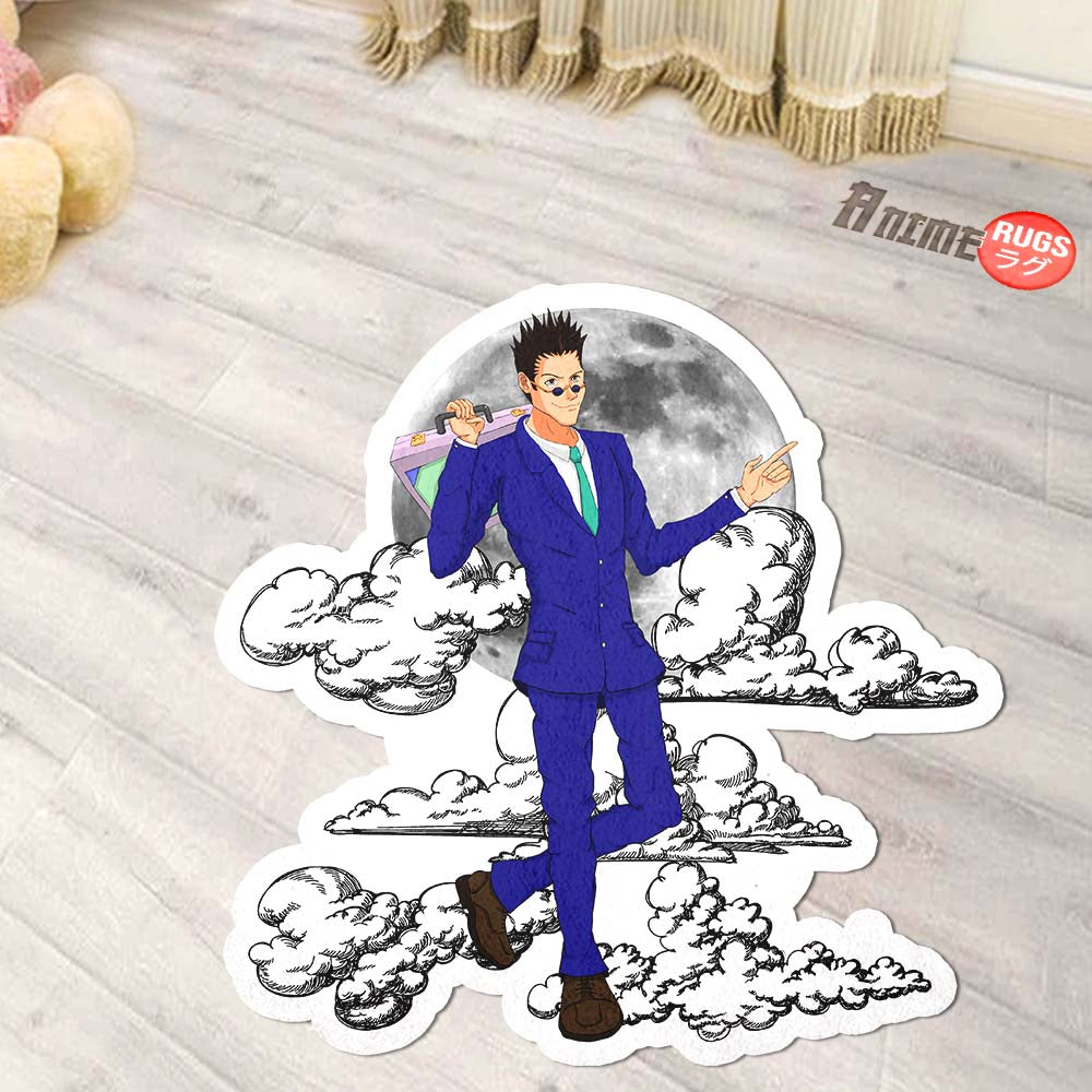 Leorio Paradinight Shaped Rug Custom Moon Clouds Hunter x Hunter Anime Room Decor-Animerugs