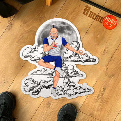 Isaac Netero Shaped Rug Custom Moon Clouds Hunter x Hunter Anime Room Decor-Animerugs