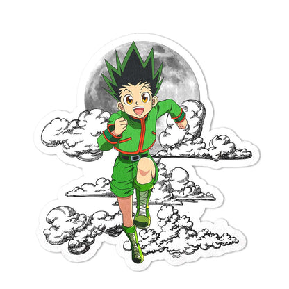 Gon Freecss Shaped Rug Custom Moon Clouds Hunter x Hunter Anime Room Decor-Animerugs