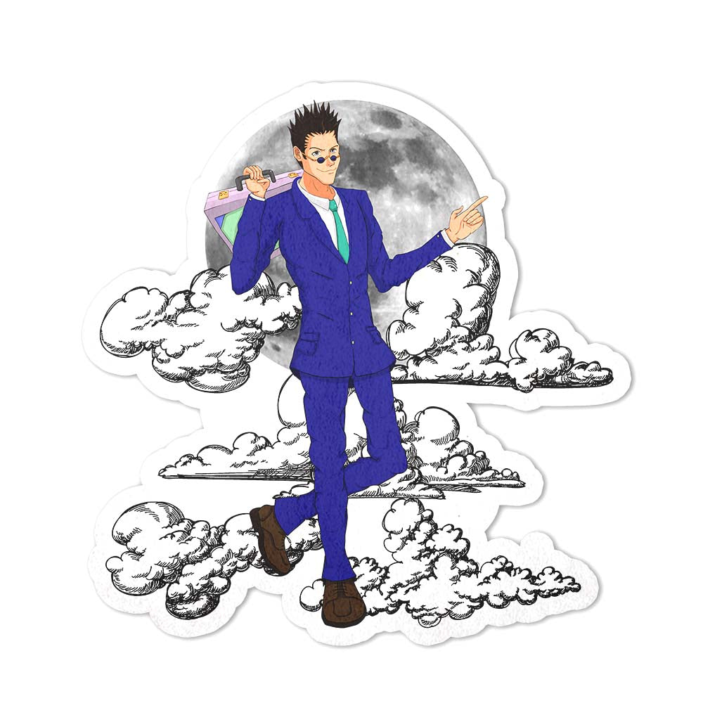 Leorio Paradinight Shaped Rug Custom Moon Clouds Hunter x Hunter Anime Room Decor-Animerugs