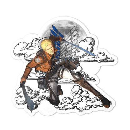 Reiner Braun Shaped Rug Custom Moon Clouds Attack On Titan Anime Room Decor-Animerugs
