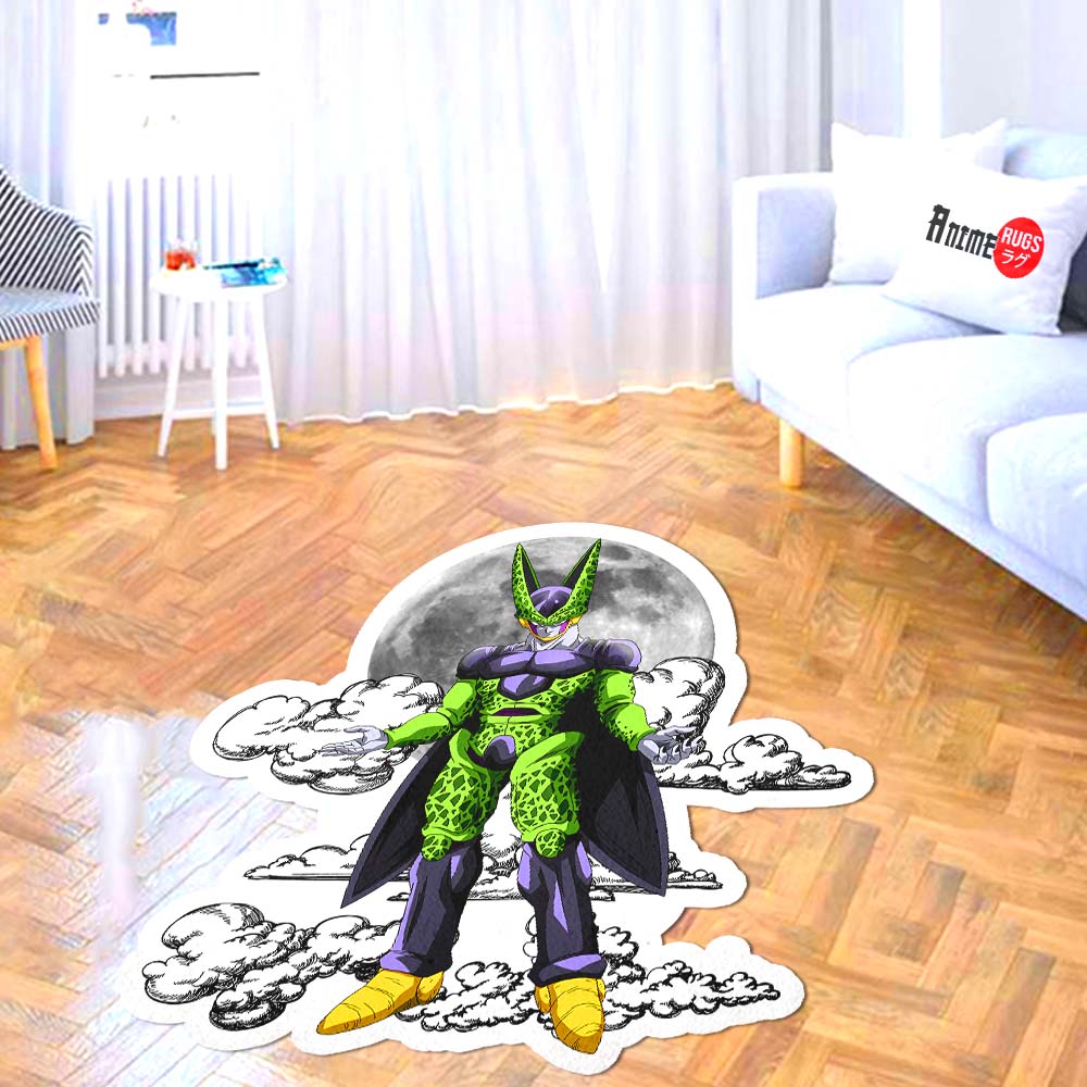 Cell Shaped Rug Custom Moon Clouds Dragon Ball Anime Room Decor-Animerugs