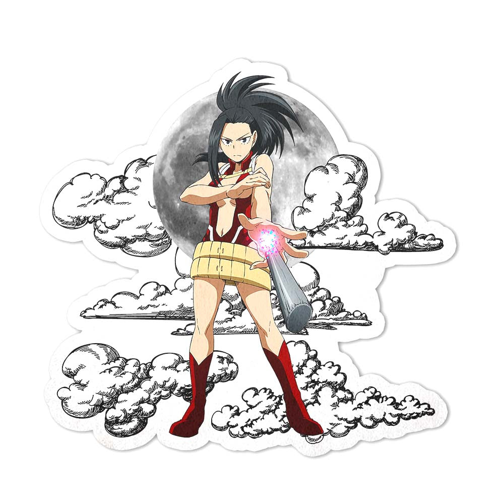 Momo Yaoyorozu Shaped Rug Custom Moon Clouds My Hero Academia Anime Room Decor-Animerugs
