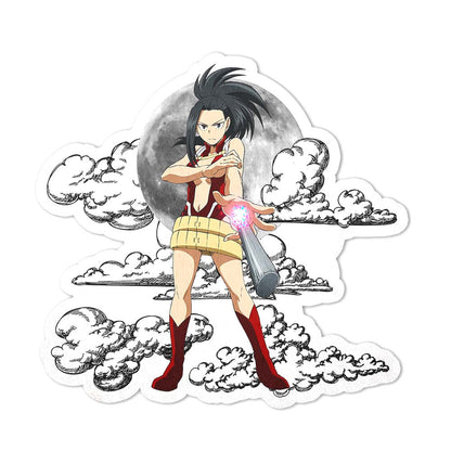 Momo Yaoyorozu Shaped Rug Custom Moon Clouds My Hero Academia Anime Room Decor-Animerugs