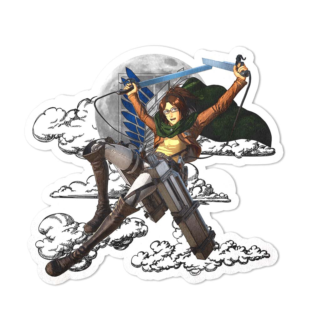 Hange Zo� Shaped Rug Custom Moon Clouds Attack On Titan Anime Room Decor-Animerugs