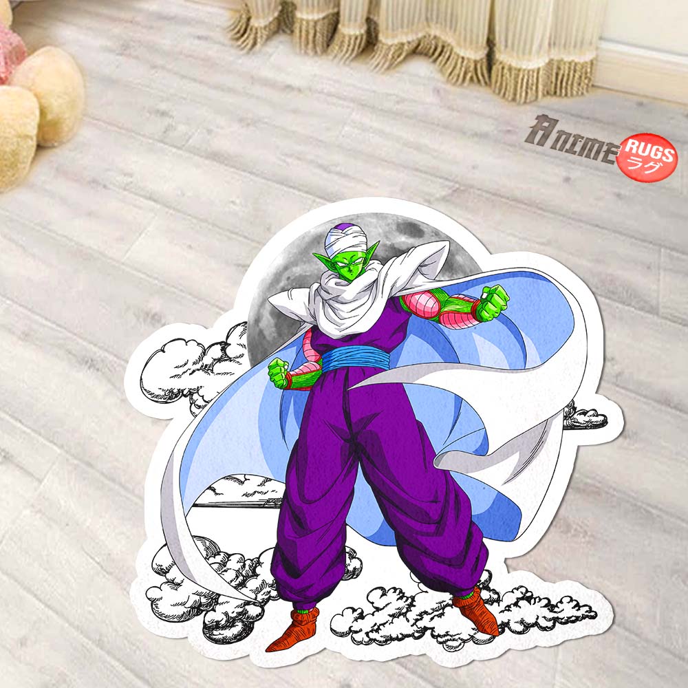Piccolo Shaped Rug Custom Moon Clouds Dragon Ball Anime Room Decor-Animerugs