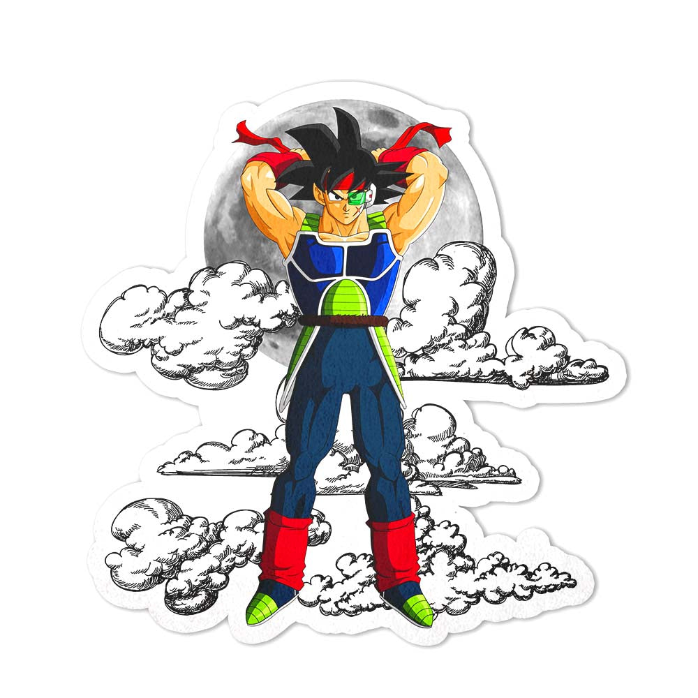 Bardock Shaped Rug Custom Moon Clouds Dragon Ball Anime Room Decor-Animerugs