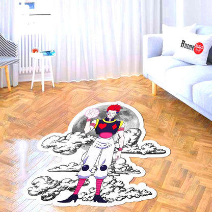 Hisoka Morow Shaped Rug Custom Moon Clouds Hunter x Hunter Anime Room Decor-Animerugs