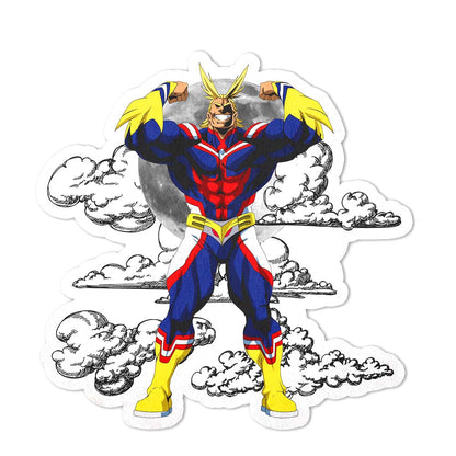 All Might Shaped Rug Custom Moon Clouds My Hero Academia Anime Room Decor-Animerugs