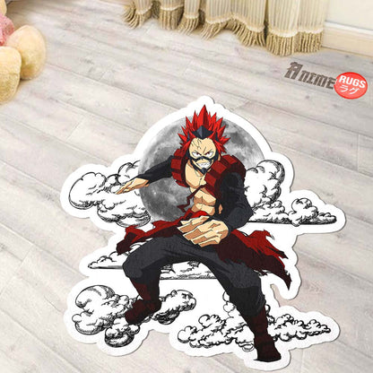 Eijiro Kirishima Shaped Rug Custom Moon Clouds My Hero Academia Anime Room Decor-Animerugs