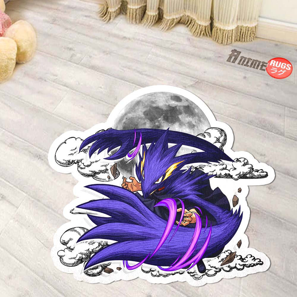 Fumikage Tokoyami Shaped Rug Custom Moon Clouds My Hero Academia Anime Room Decor-Animerugs