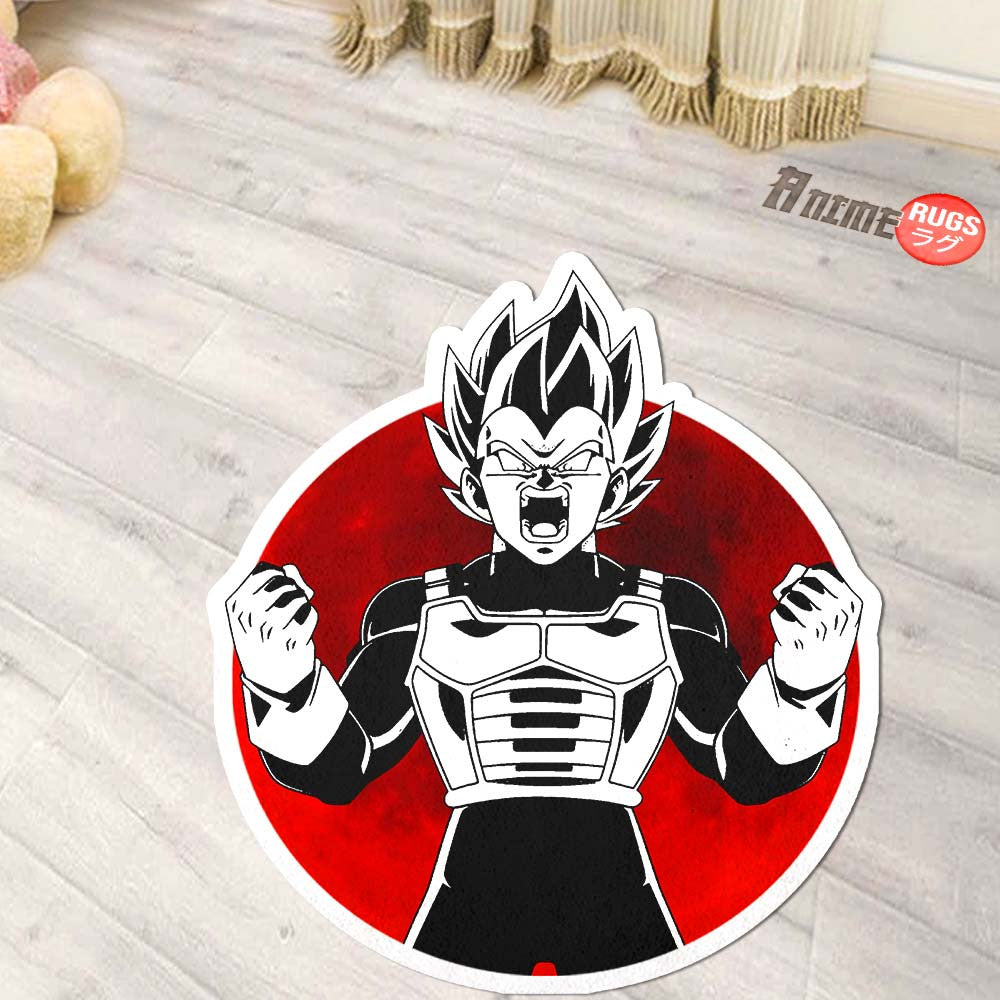 Vegeta Ssj Shaped Rug Custom Dragon Ball Anime Room Decor-Animerugs