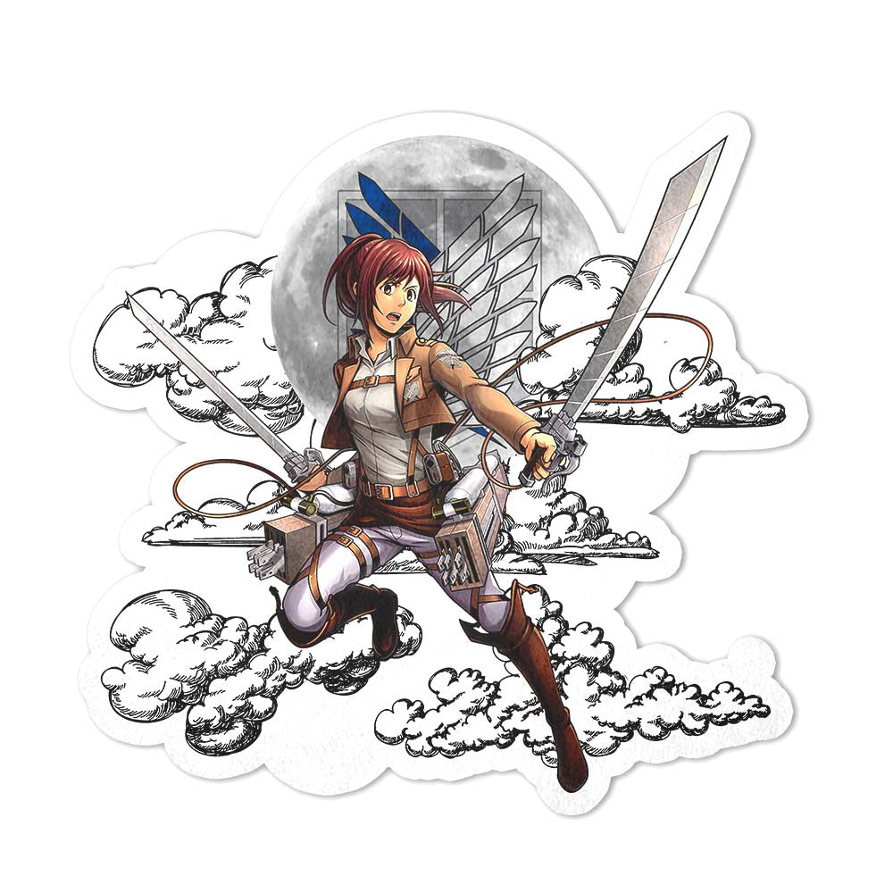 Sasha Blouse Shaped Rug Custom Moon Clouds Attack On Titan Anime Room Decor-Animerugs