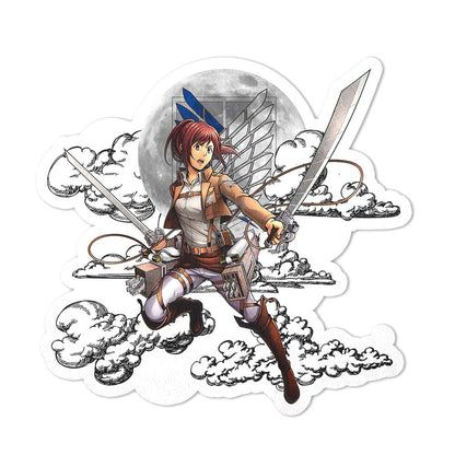 Sasha Blouse Shaped Rug Custom Moon Clouds Attack On Titan Anime Room Decor-Animerugs