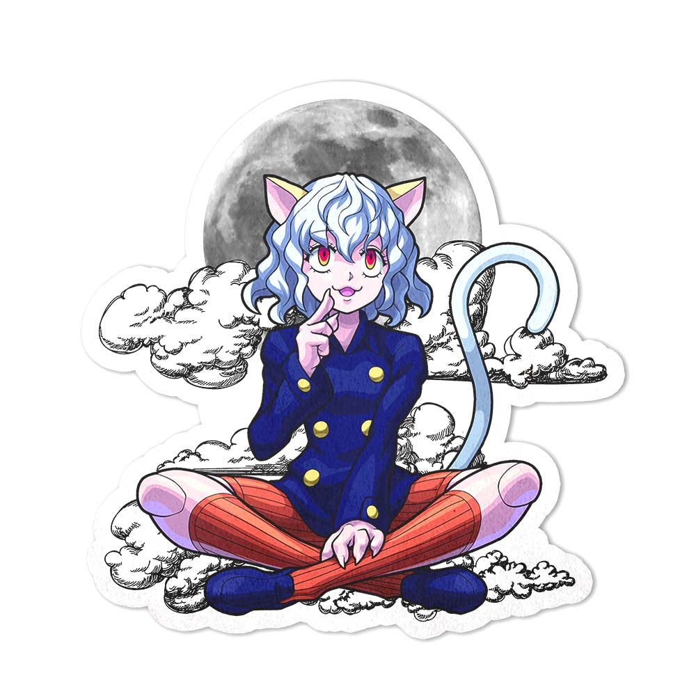 Neferpitou Shaped Rug Custom Moon Clouds Hunter x Hunter Anime Room Decor-Animerugs