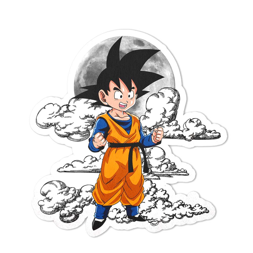Goten Shaped Rug Custom Moon Clouds Dragon Ball Anime Room Decor-Animerugs